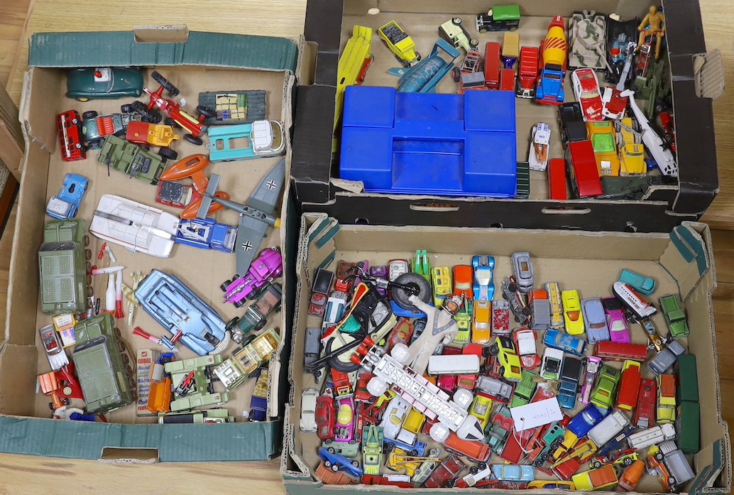 Large quantity of assorted die-cast toy vehicles